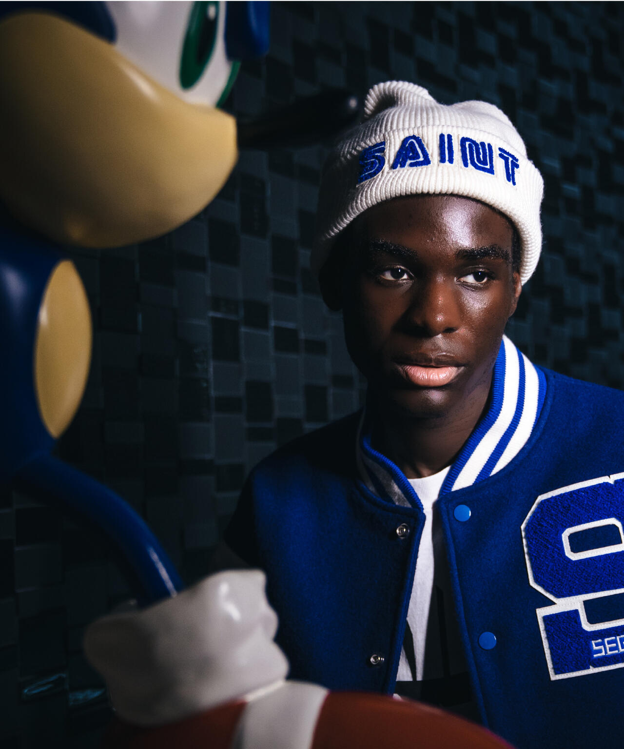 SAINT MICHAEL/セントマイケル/SAINT SEGA/SG KNIT CAP/WHITE | ROYAL