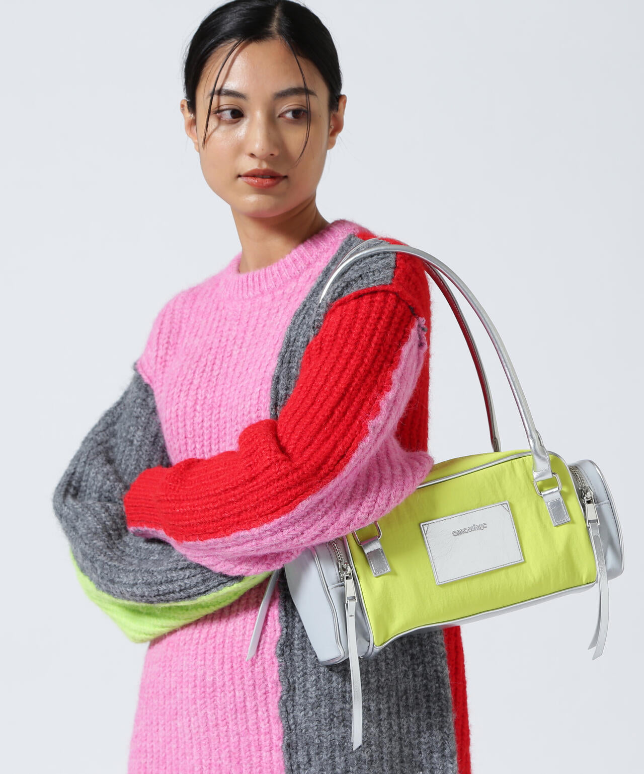 ANNA SUI NYC/アナ スイ エヌワイシー/２トーンカラーナイロンバッグ