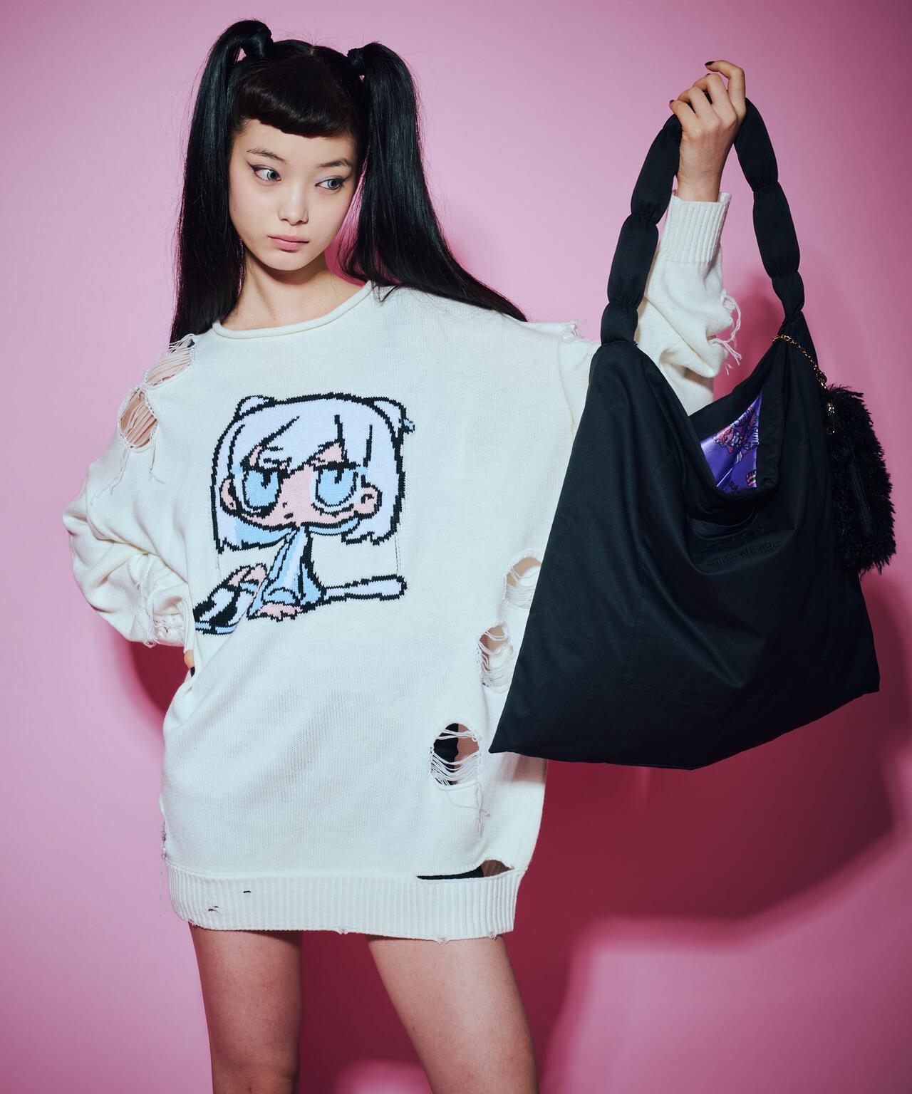 ANNA SUI NYC/アナ スイ エヌワイシー/『×寺田てら』TERAリバーシブルバッグ