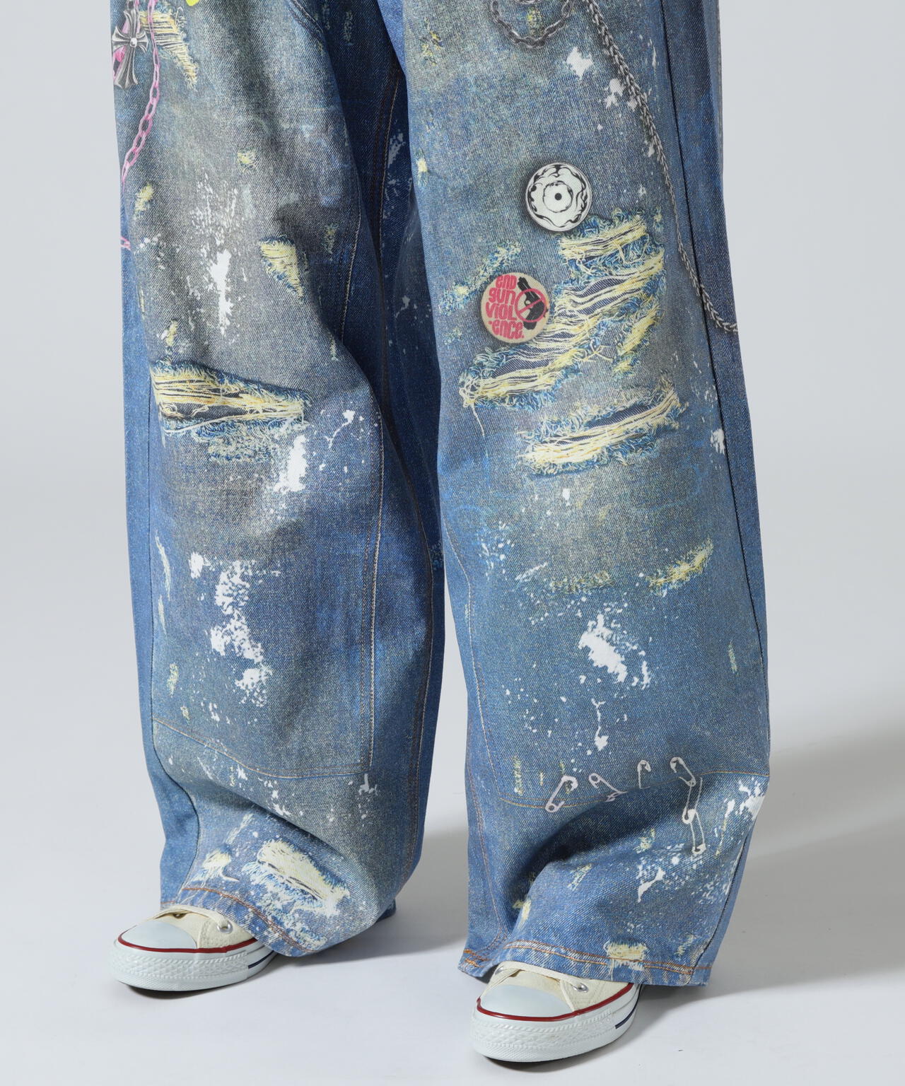 FR(13)NDS /フレンズ/Trompel’oeil Denim Pants FR(13)NDS/フレンズ/TROMPEL'OEIL DENIM PANTS | ROYAL FLASH