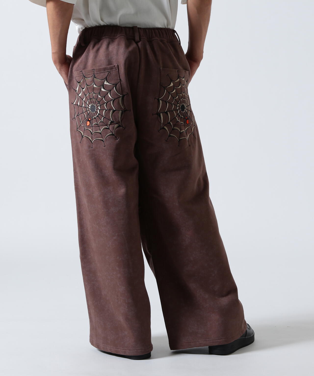 FR(13)NDS × Ed Hardy/フレンズ × エド・ハーディ/コラボ ダブルニースウェットパンツ