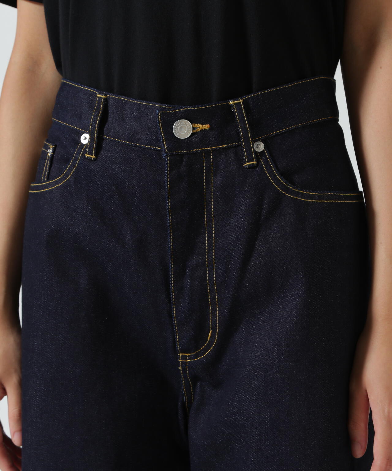 beautiful people/ビューティフルピープル/selvedge denim flip hem