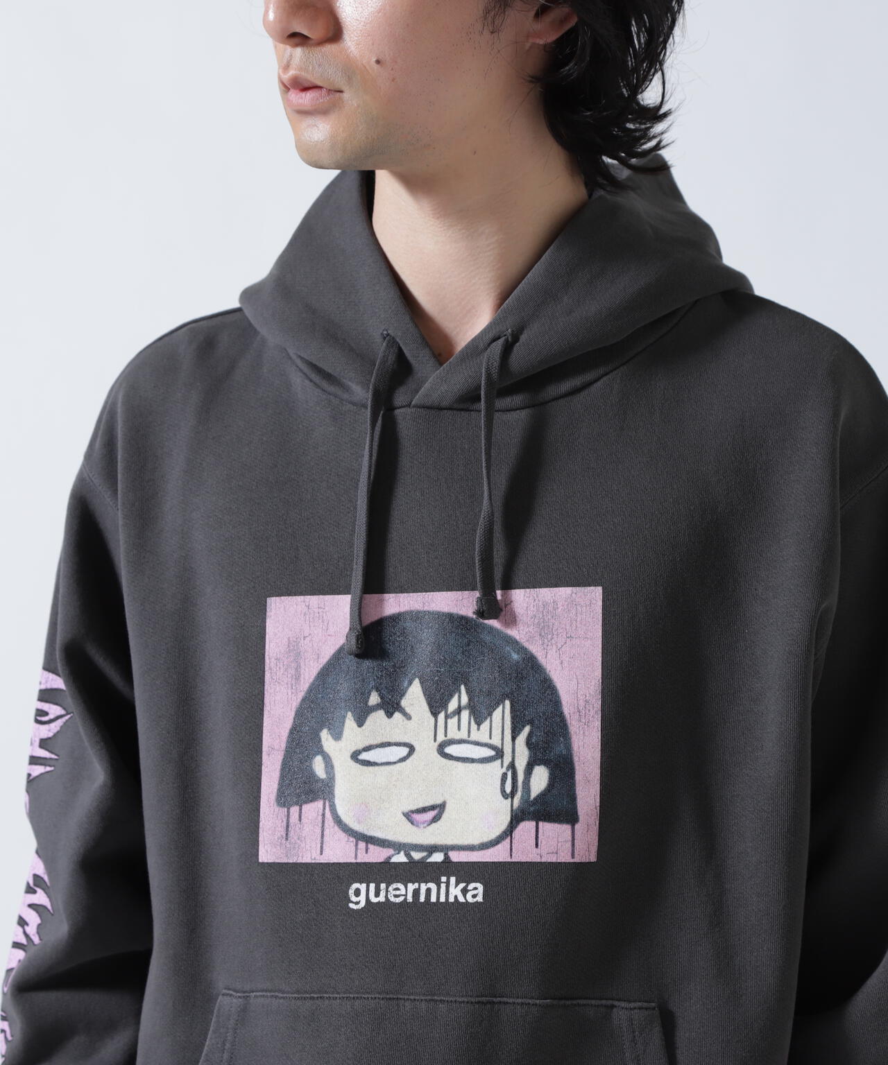 guernika×ちびまる子ちゃん/Drooping Maruko Vintage style Hoodie