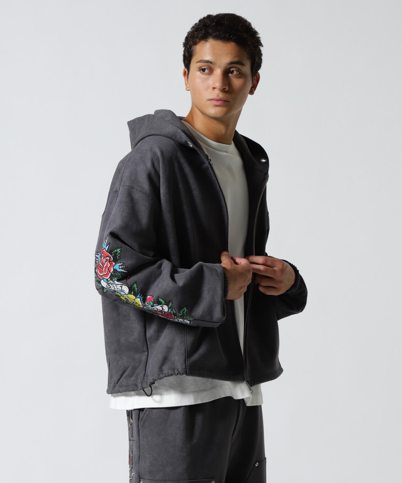 FR(13)NDS × Ed Hardy/フレンズ × エド・ハーディ/コラボジップフーディ