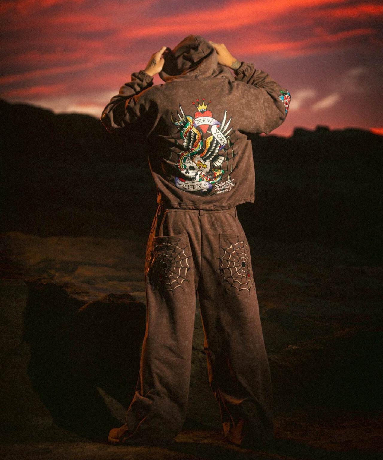 FR(13)NDS × Ed Hardy/フレンズ × エド・ハーディ/コラボジップフーディ