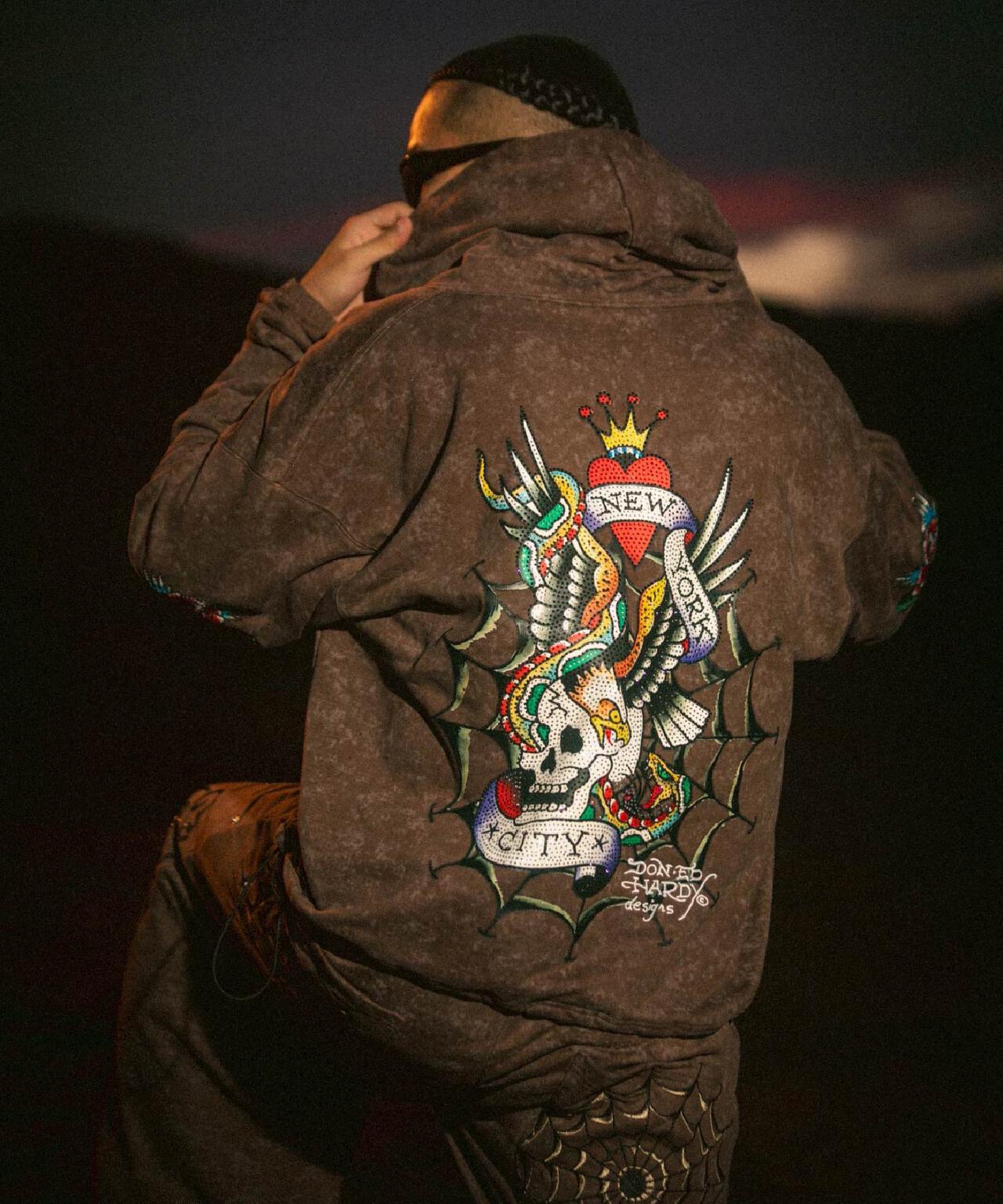 FR(13)NDS × Ed Hardy/フレンズ × エド・ハーディ/コラボジップ