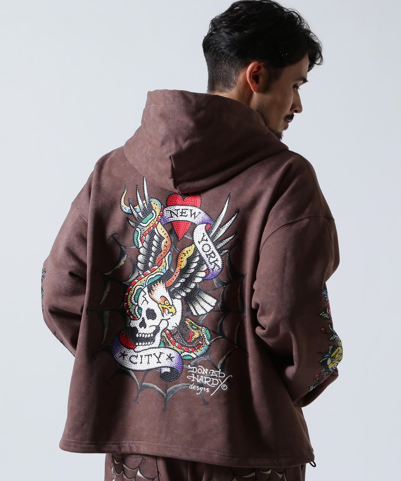 FR(13)NDS × Ed Hardy/フレンズ × エド・ハーディ/コラボジップフーディ