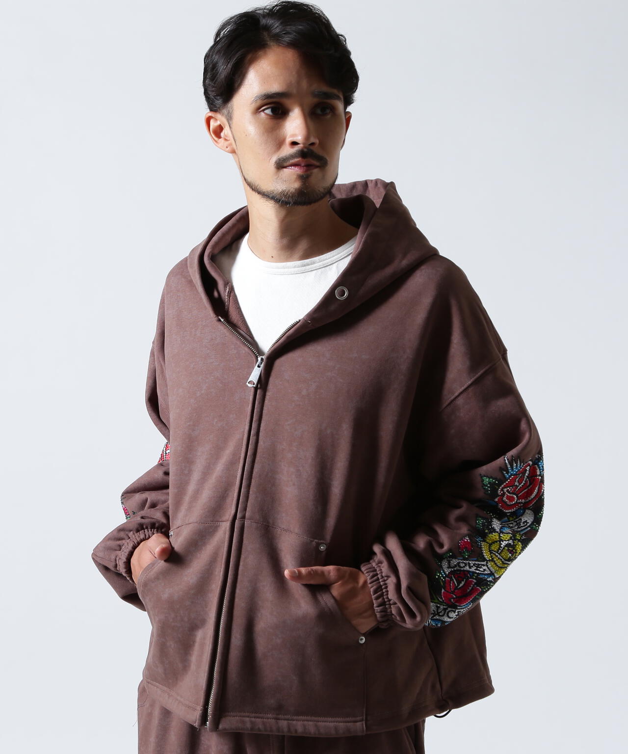 FR(13)NDS × Ed Hardy/フレンズ × エド・ハーディ/コラボジップフーディ