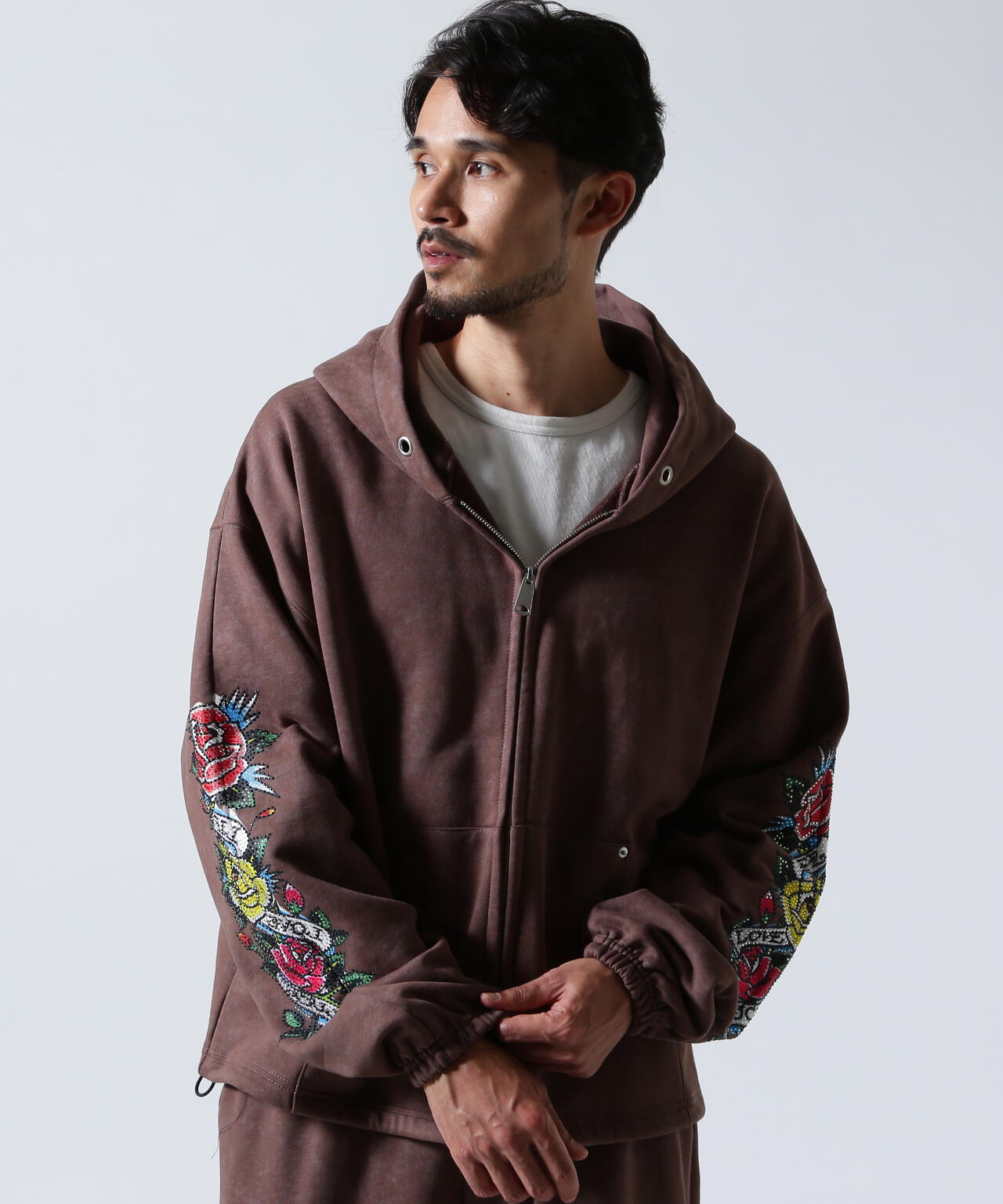 FR(13)NDS × Ed Hardy/フレンズ × エド・ハーディ/コラボジップフーディ