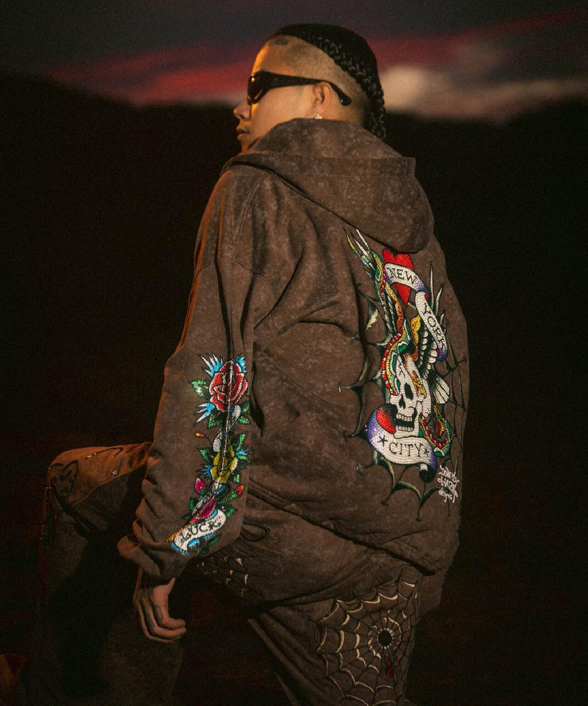 FR(13)NDS × Ed Hardy/フレンズ × エド・ハーディ/コラボジップ 