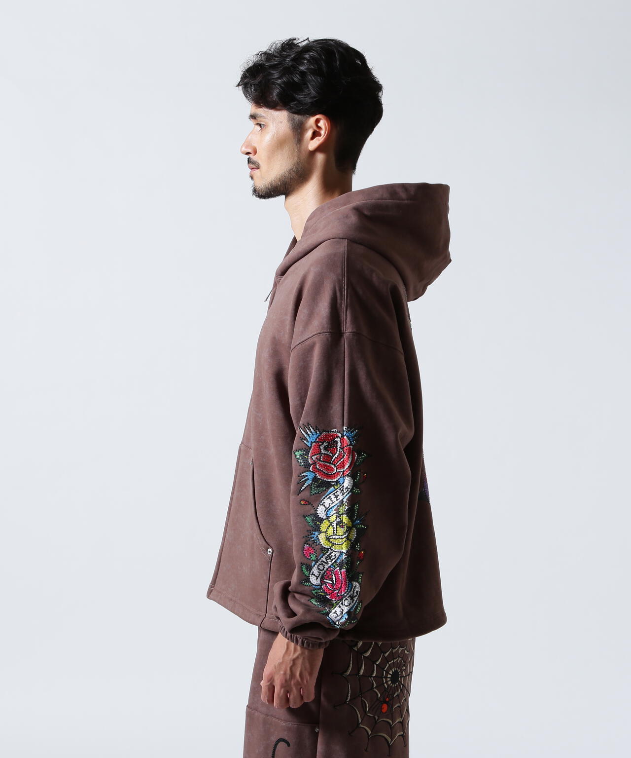 FR(13)NDS × Ed Hardy/フレンズ × エド・ハーディ/コラボジップフーディ