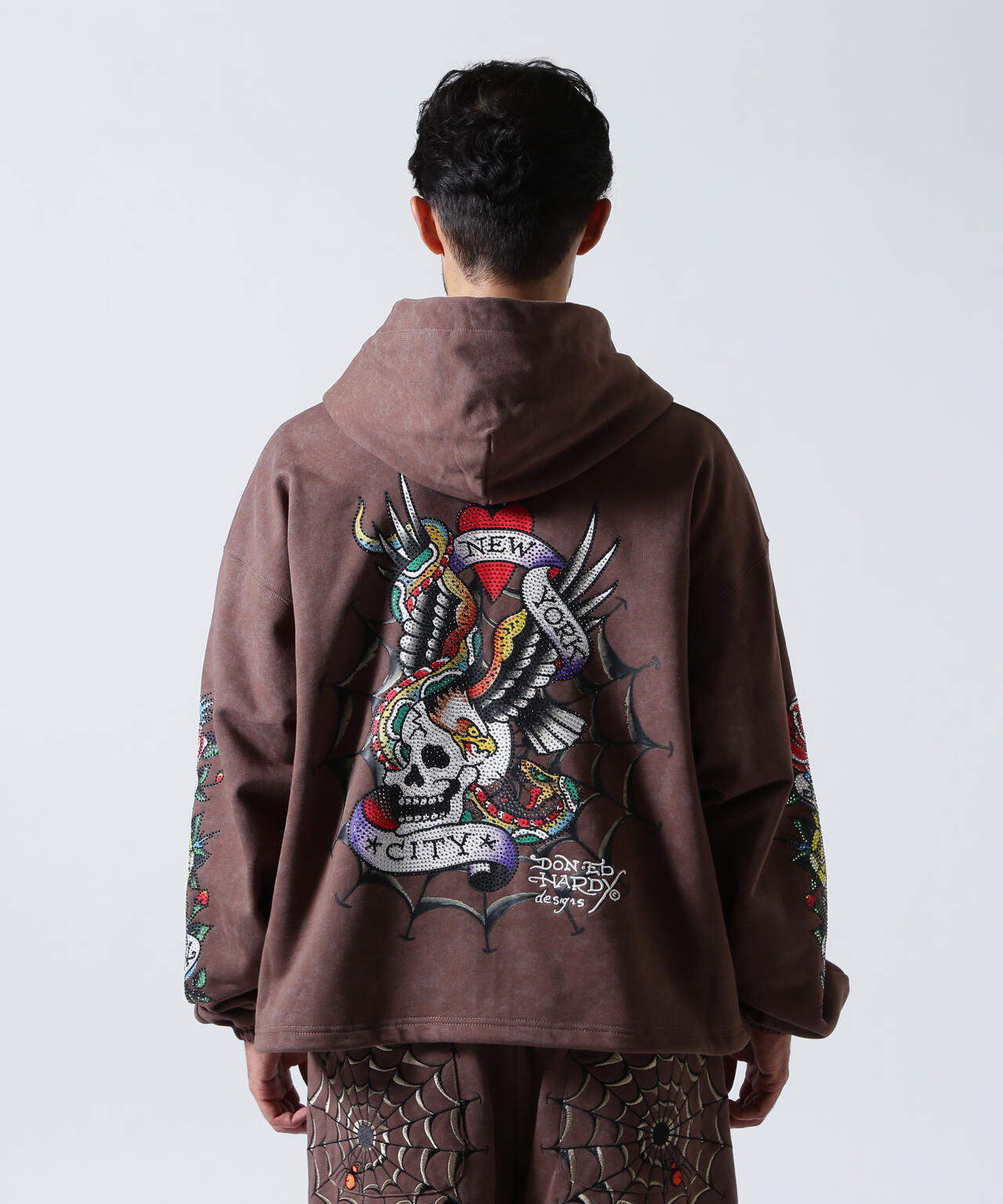 FR(13)NDS × Ed Hardy/フレンズ × エド・ハーディ/コラボジップフーディ