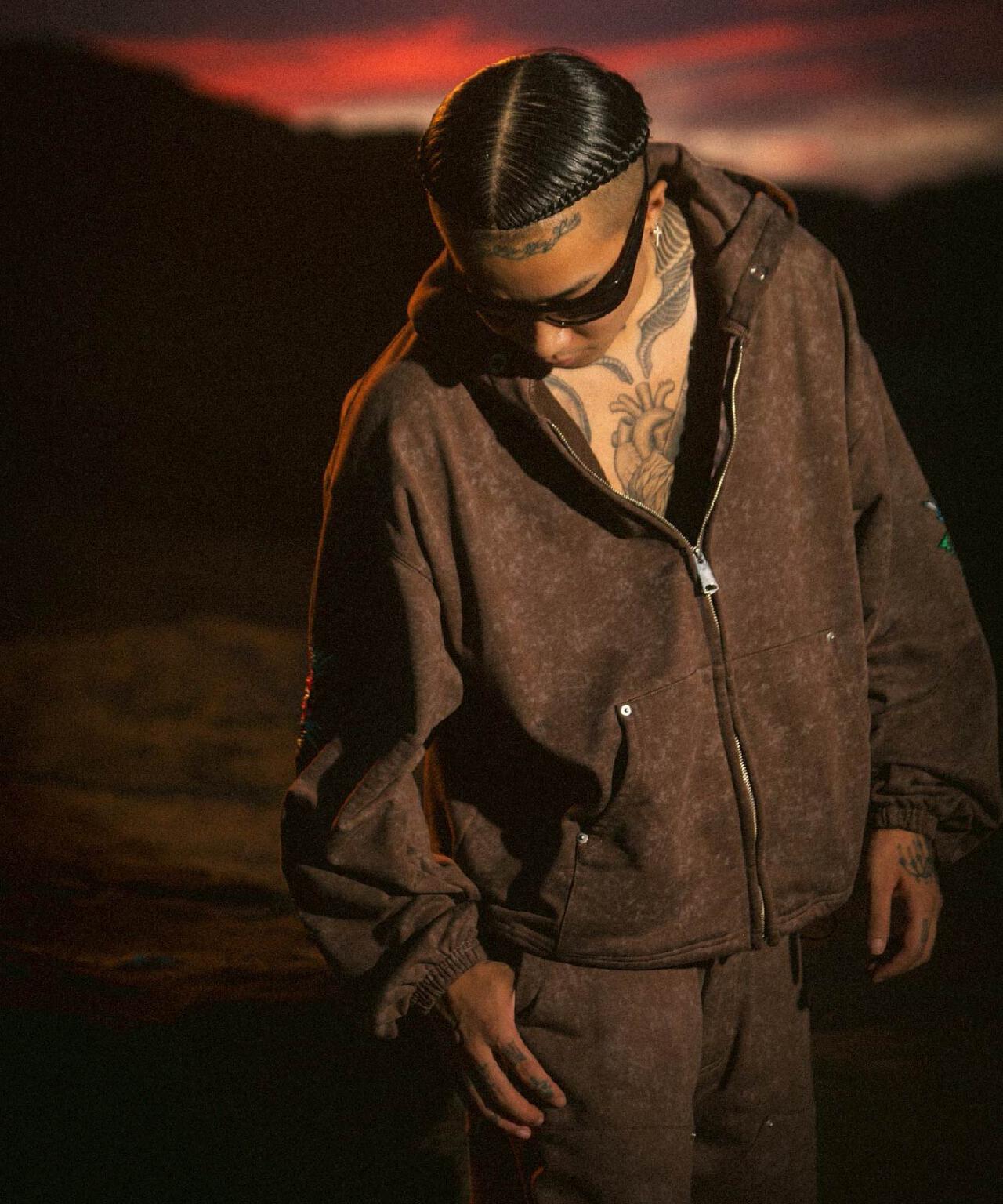 FR(13)NDS × Ed Hardy/フレンズ × エド・ハーディ/コラボジップフーディ