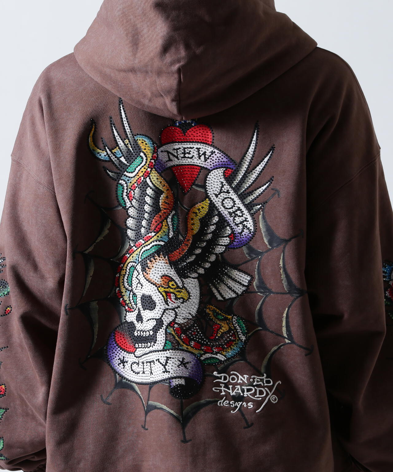 FR(13)NDS × Ed Hardy/フレンズ × エド・ハーディ/コラボジップフーディ