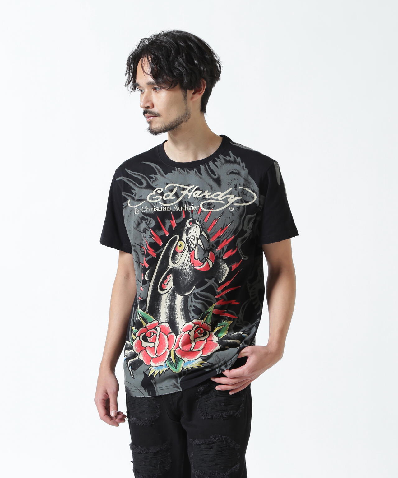 EDHARDYエドハーディー　マーメイド　スレンダーTシャツ　新品タグ付き　希少 Ed Hardy（エド・ハーディー） tシャツ Ed Hardy/エド ハーディー/EDMG