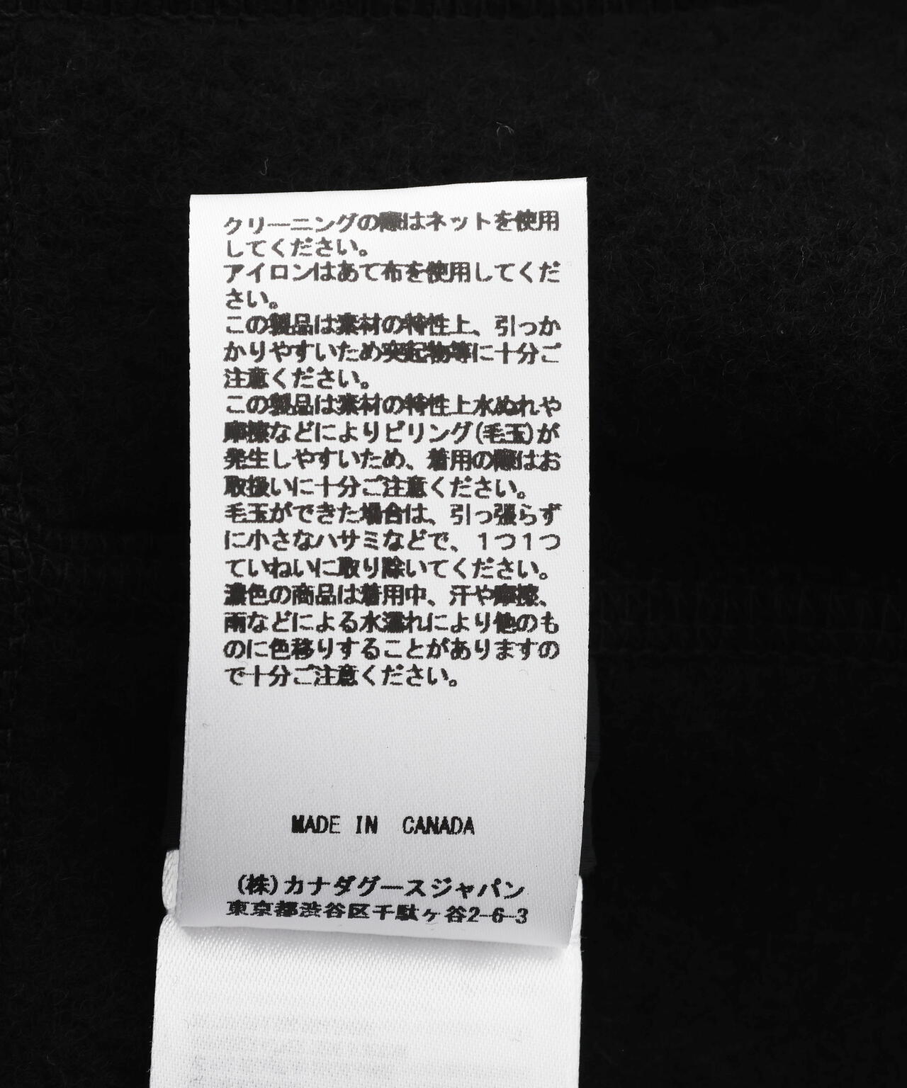 CANADA GOOSE/カナダグース/Chilliwack Fleece Bomber Black Label/7220MB