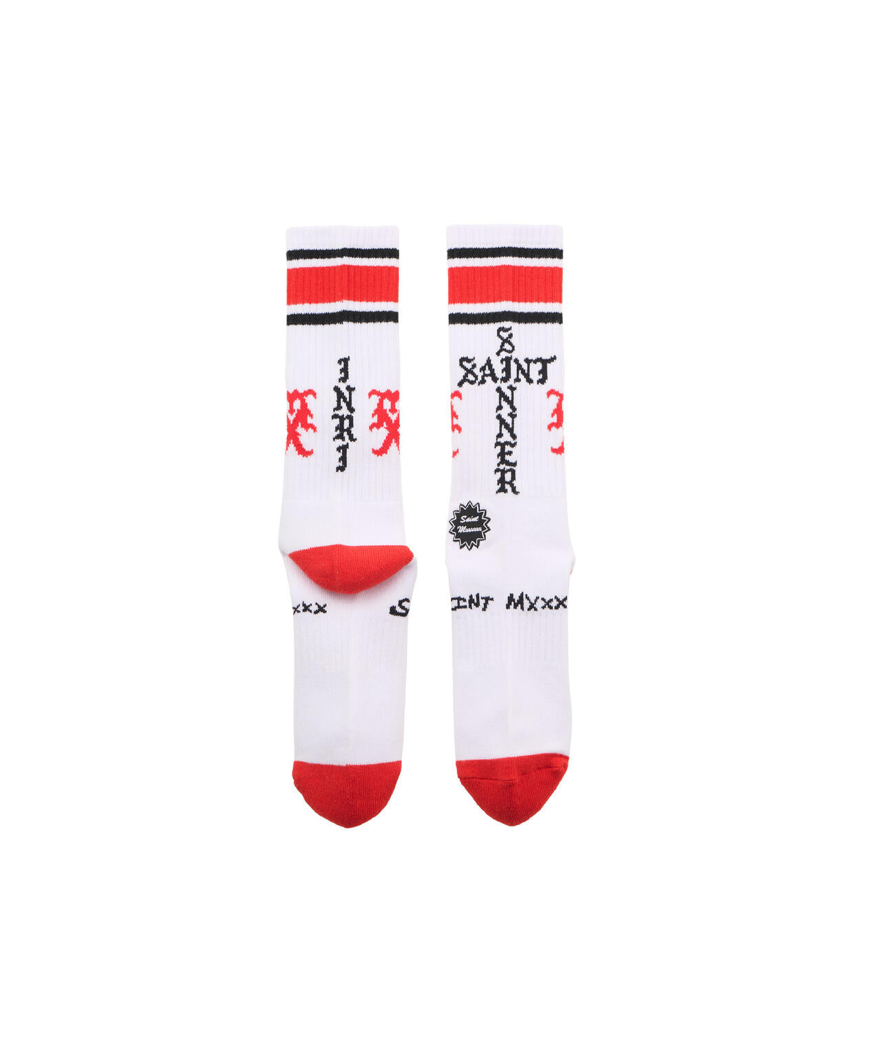 SAINT MICHAEL/セントマイケル/SOCKS/SINNER/WHITE+RED | ROYAL FLASH