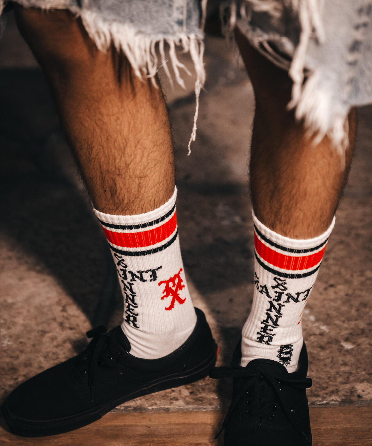 SAINT MICHAEL/セントマイケル/SOCKS/SINNER/WHITE+RED
