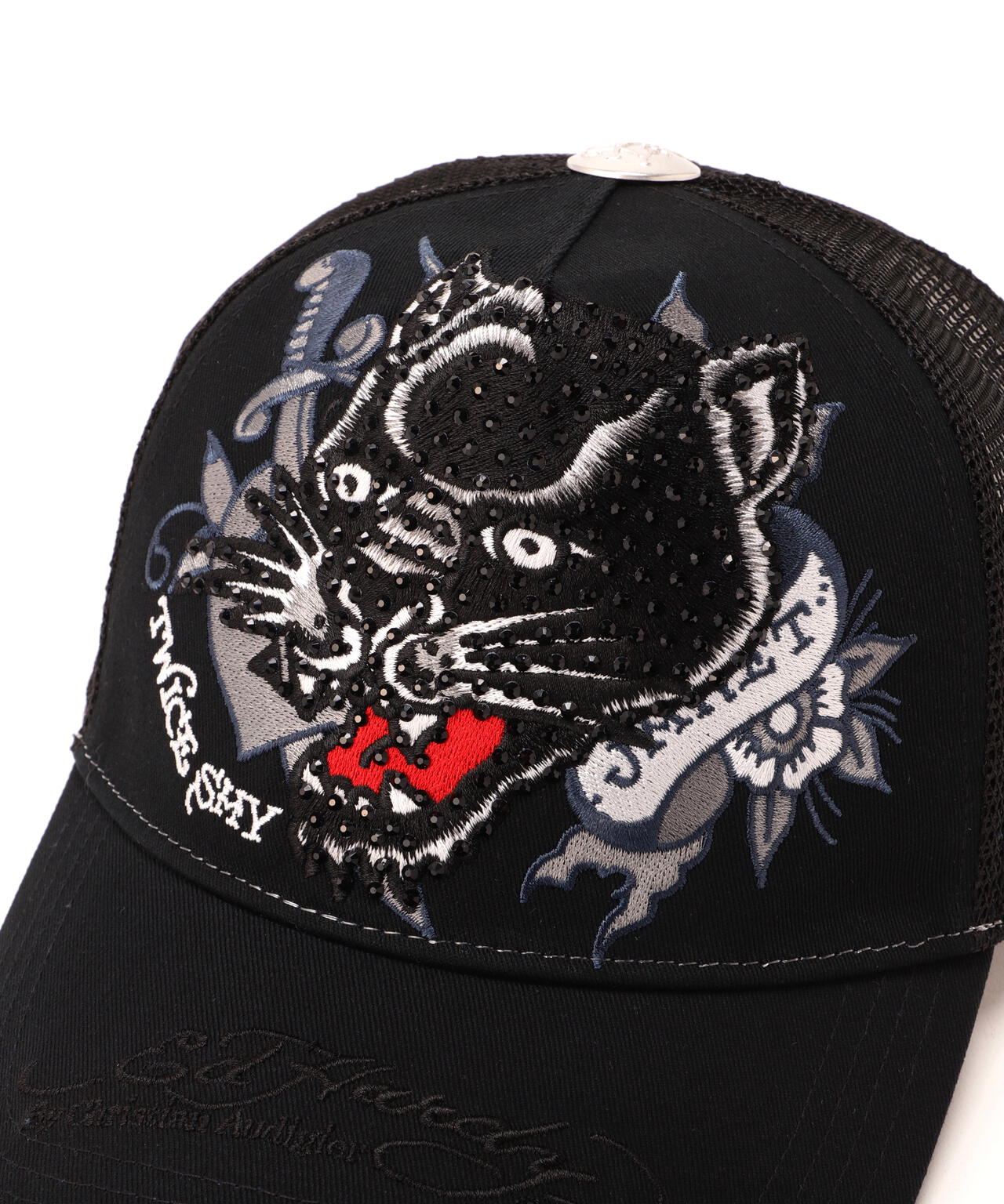 Ed Hardy/エド ハーディー/ED HARDY LEOPARD R-STONE CAP | ROYAL