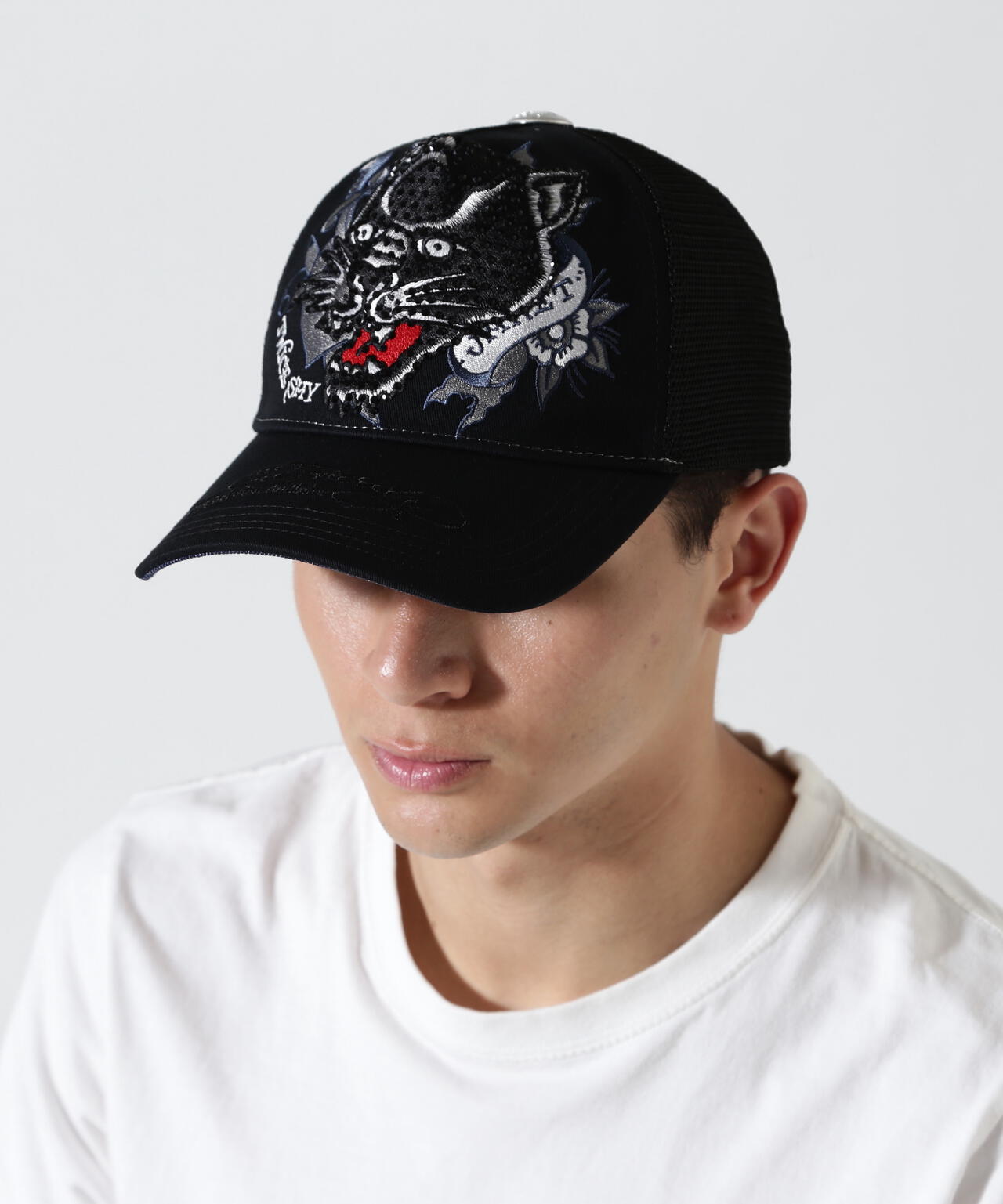 Ed Hardy/エド ハーディー/ED HARDY LEOPARD R-STONE CAP | ROYAL