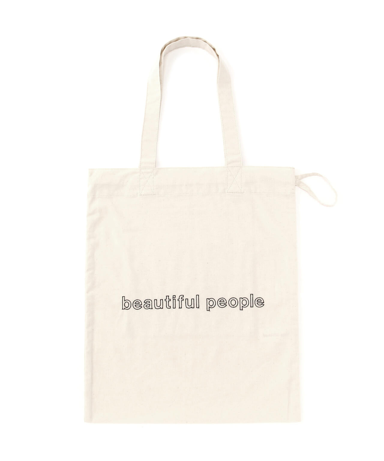 beautiful people/ビューティフルピープル/contour logo gathering tote bag