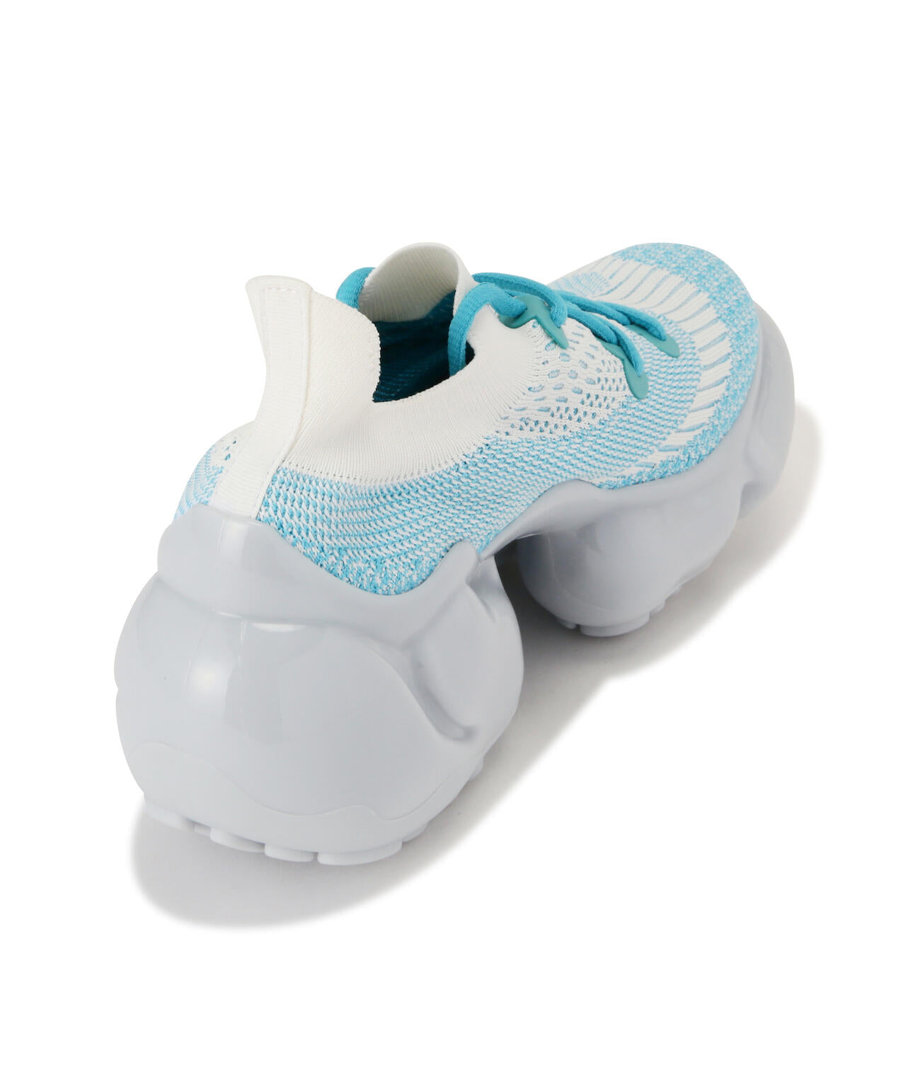 grounds moopieスニーカー mikiosakabe ホワイト ブルー grounds/グラウンズ/MOOPIE EL/WHITE LIGHT BLUE | ROYAL FLASH
