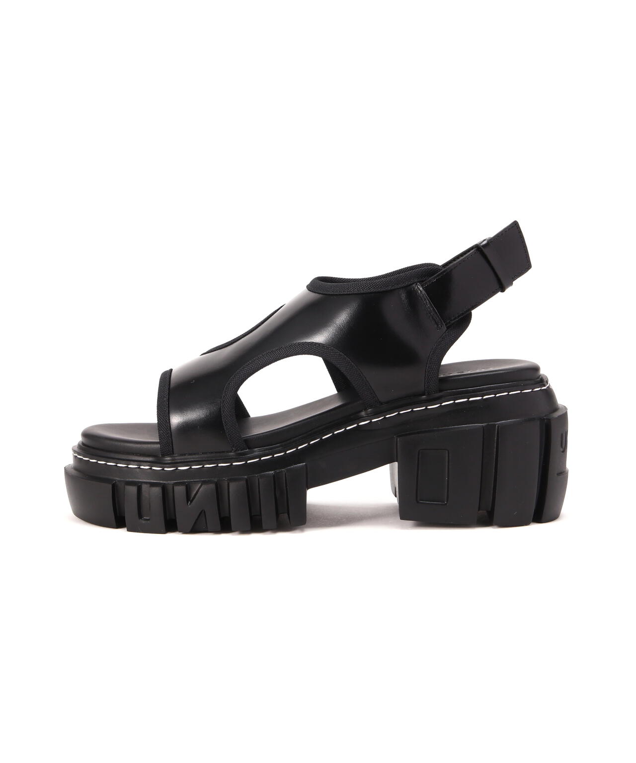 UN3D./アンスリード/HOLE CUTTING LEATHER SANDAL | ROYAL FLASH