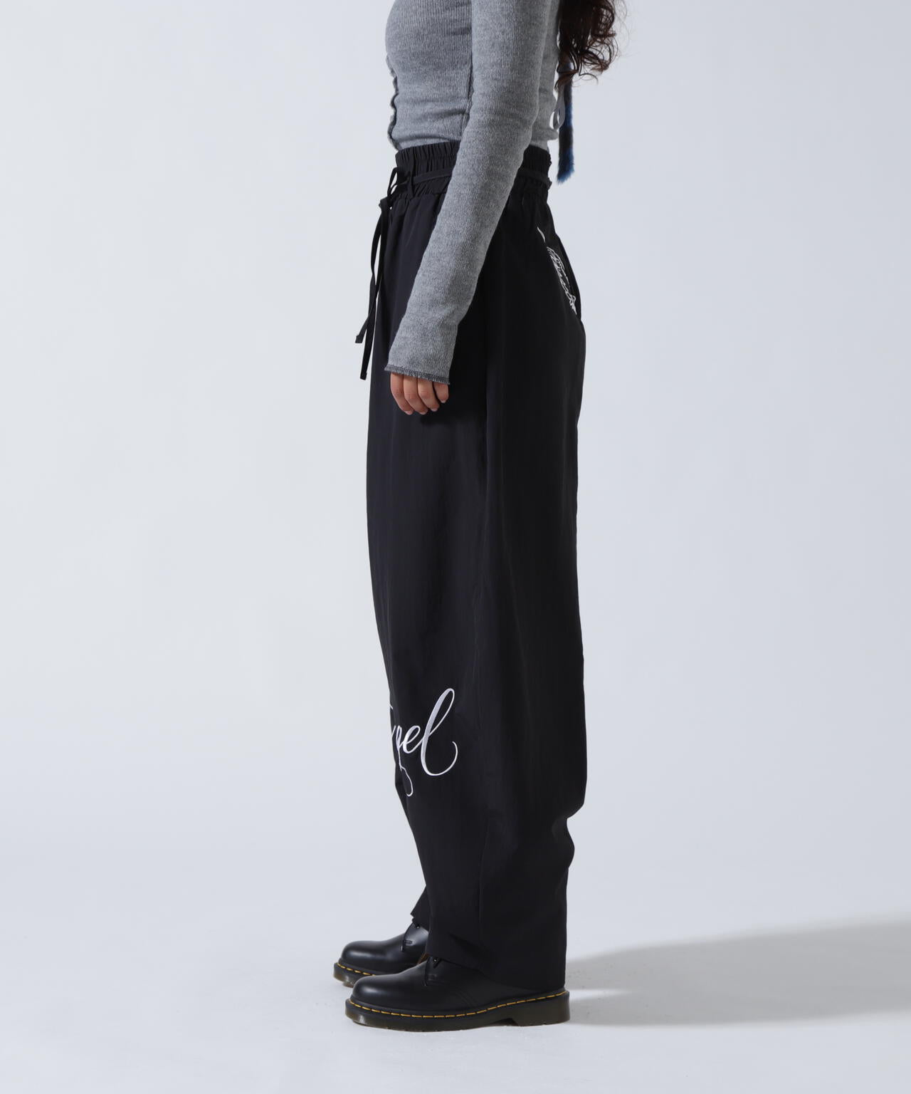 MITSUKI/ミツキ/ウエスト紐付きナイロンパンツ