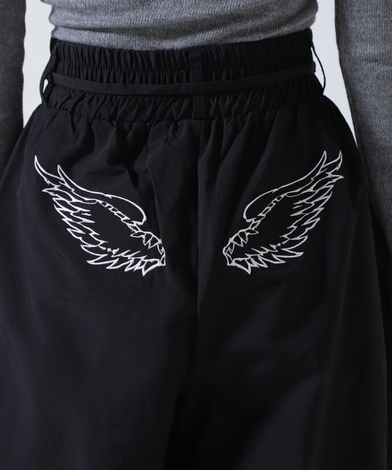 MITSUKI/ミツキ/ウエスト紐付きナイロンパンツ | ROYAL FLASH