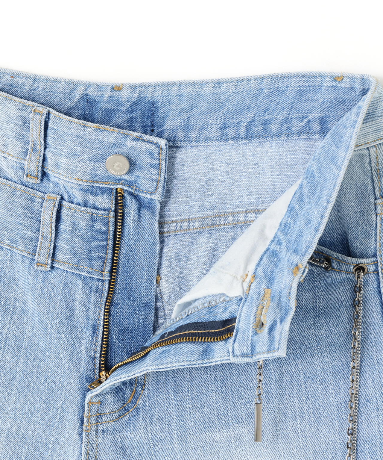 MITSUKI/ミツキ/クラッシュワイドデニムパンツ