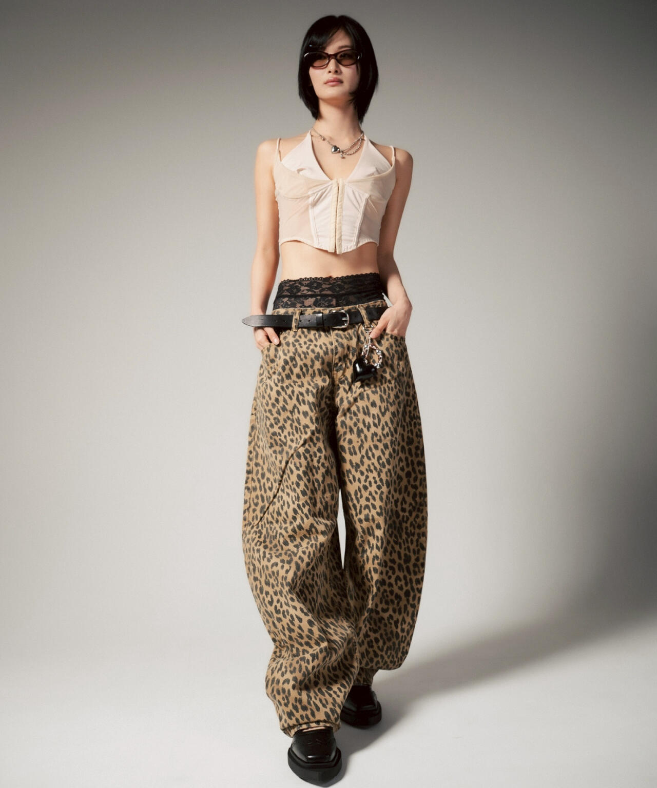 MITSUKI/ミツキ/レオパードワイドパンツ