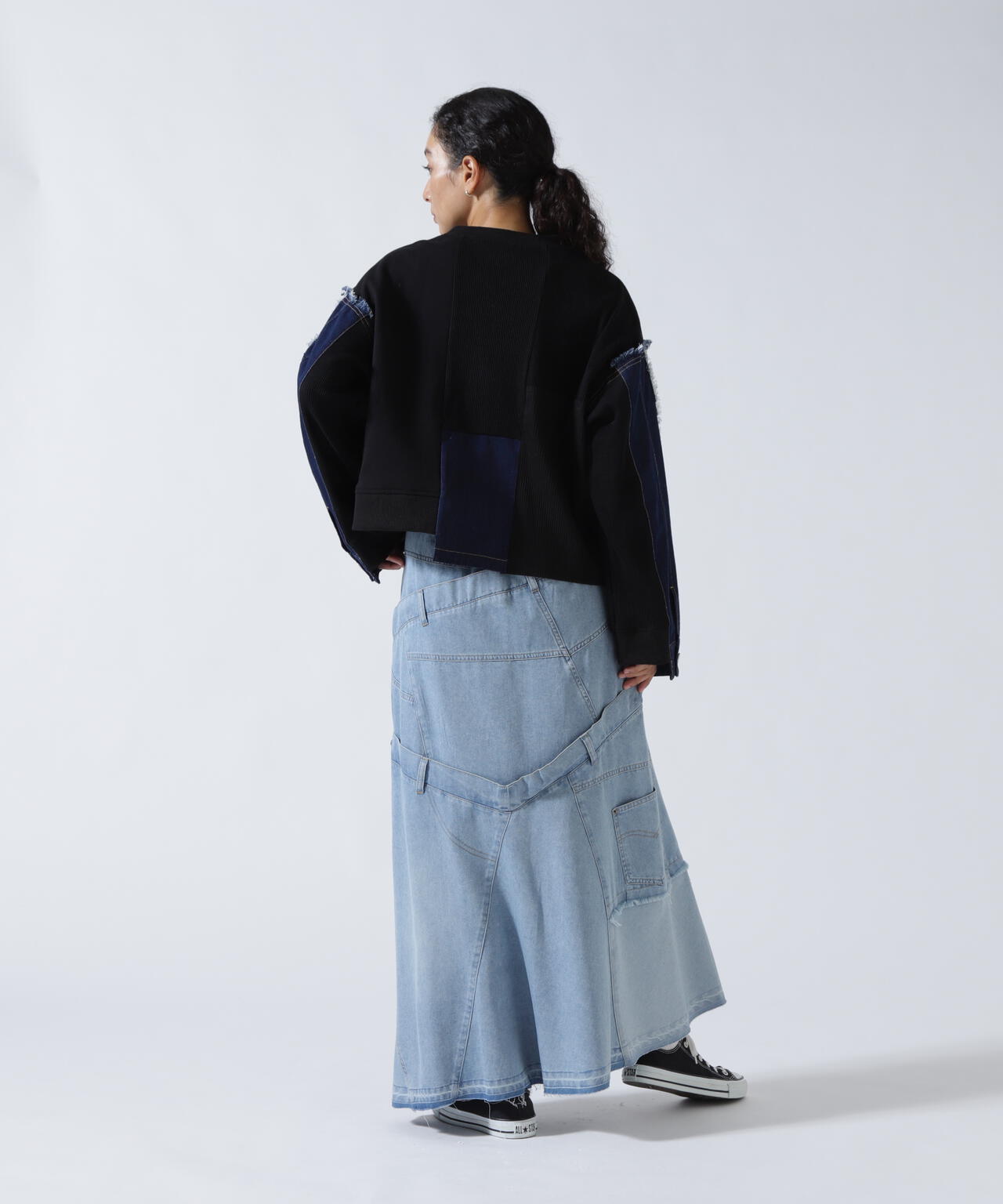 ロイヤルフラッシュ（ FLASH）/AULA AILA／アウラアイラ／別注デニムリメイクスカート AULA AILA/アウラアイラ/別注デニムリメイクスカート | ROYAL FLASH