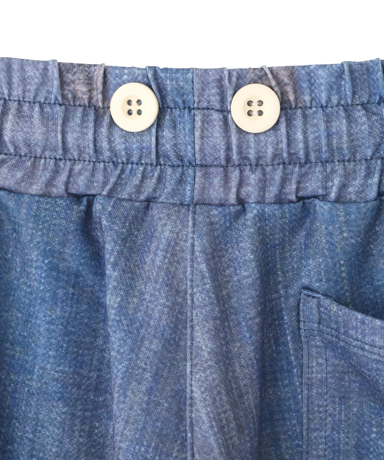 muta MARINE/ムータ マリン/別注DENIMプリントラッシュショーツ