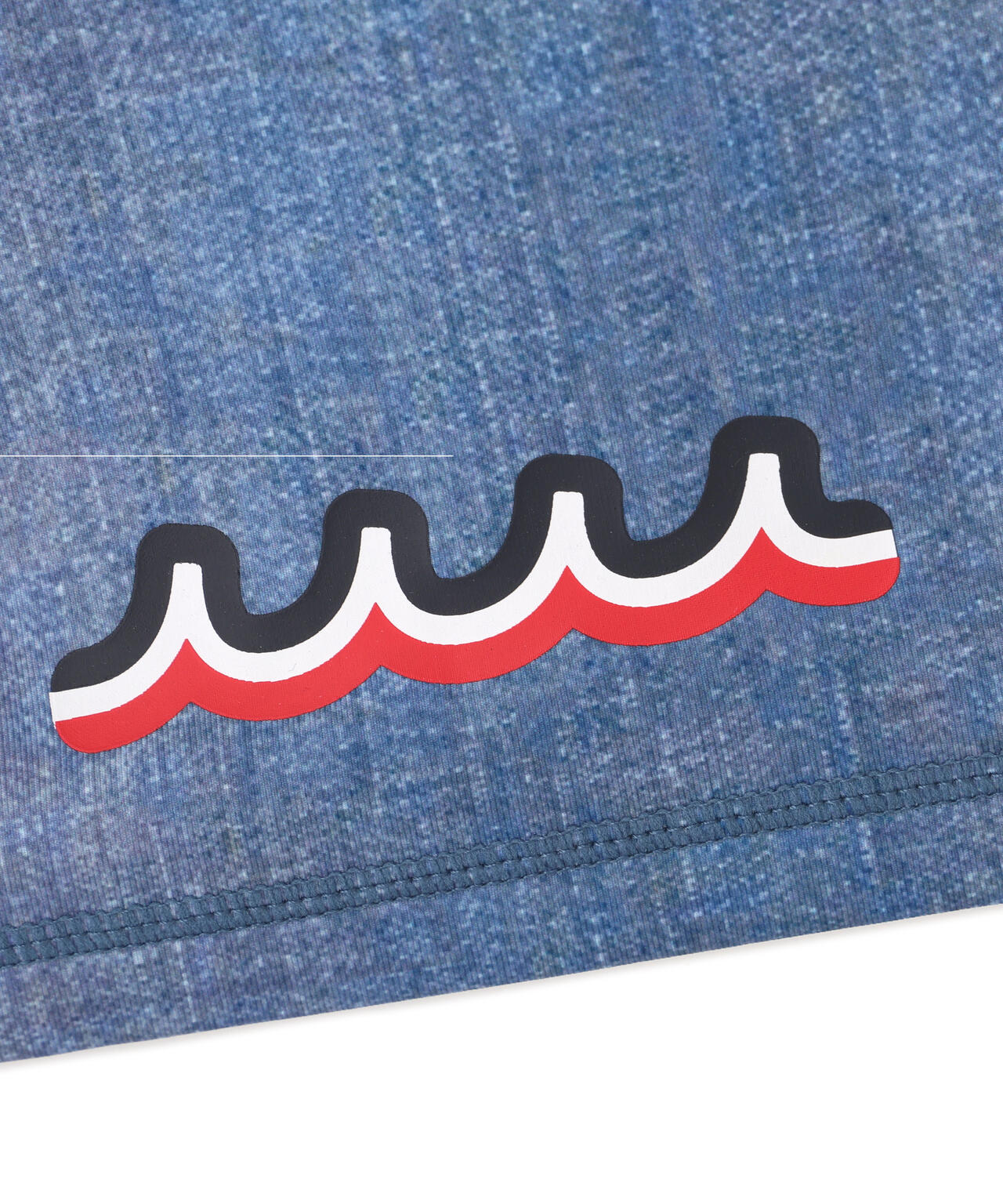 muta MARINE/ムータ マリン/別注DENIMプリントラッシュショーツ