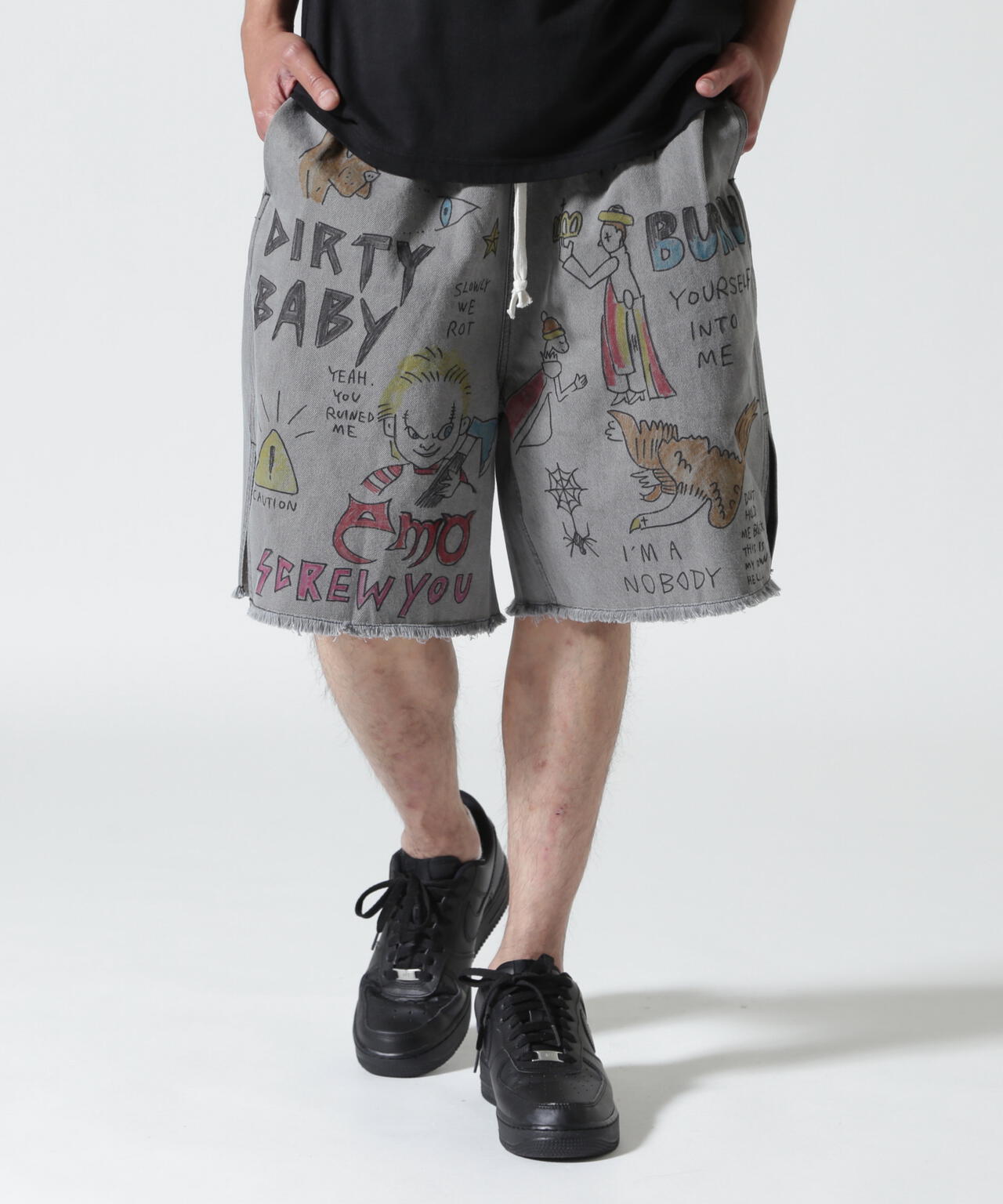 guernika/ゲルニカ/All painted denim short pants | ROYAL FLASH