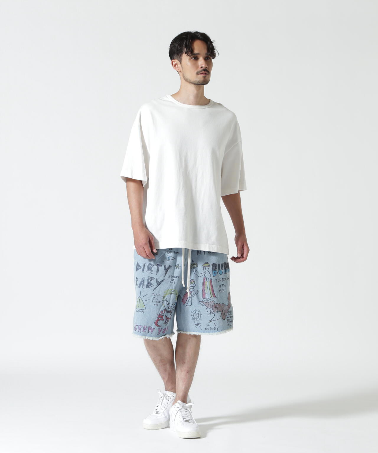 guernika/ゲルニカ/All painted denim short pants | ROYAL FLASH