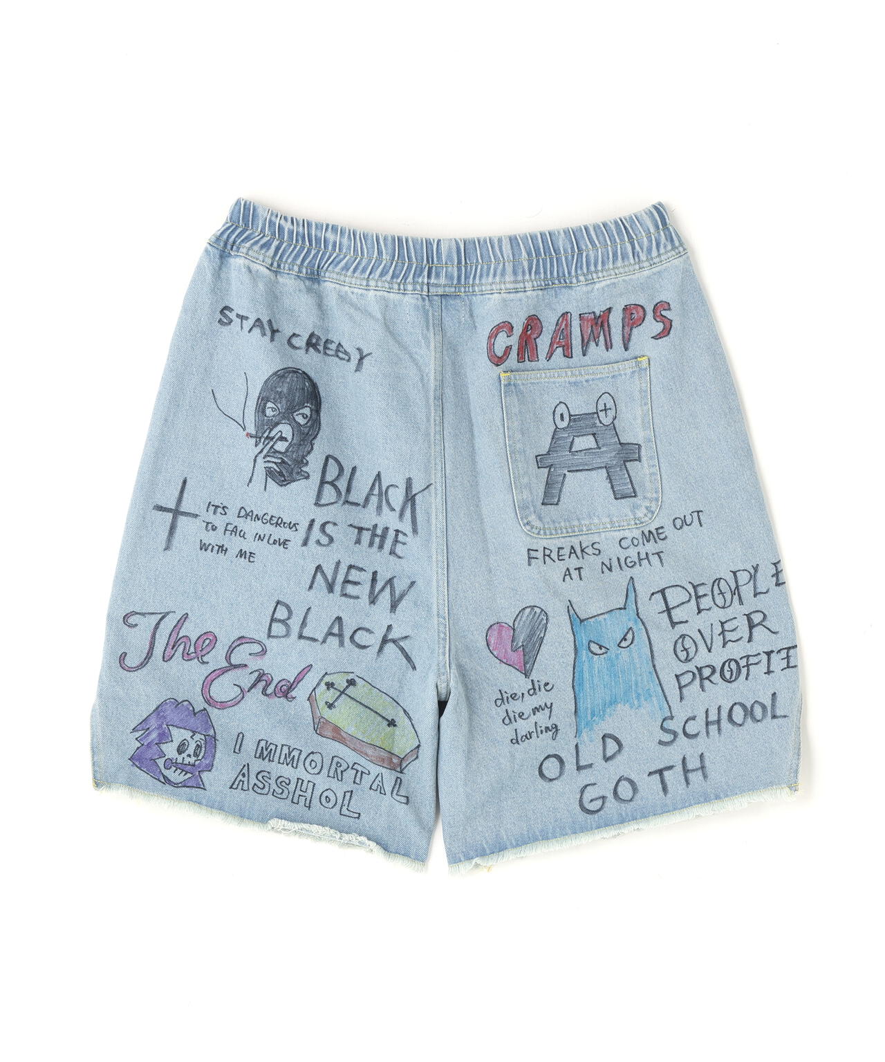 guernika/ゲルニカ/All painted denim short pants | ROYAL FLASH