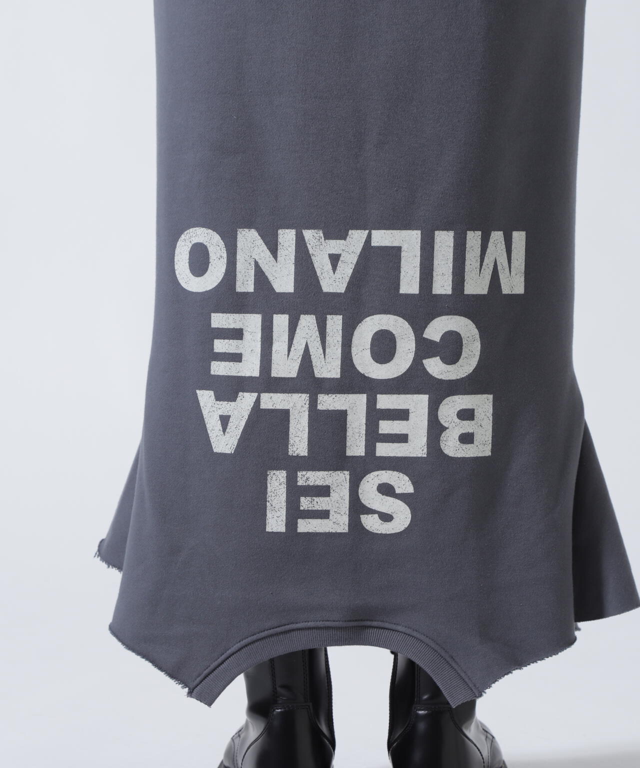 MITSUKI/ミツキ/ロゴ入りリメイク風スカート