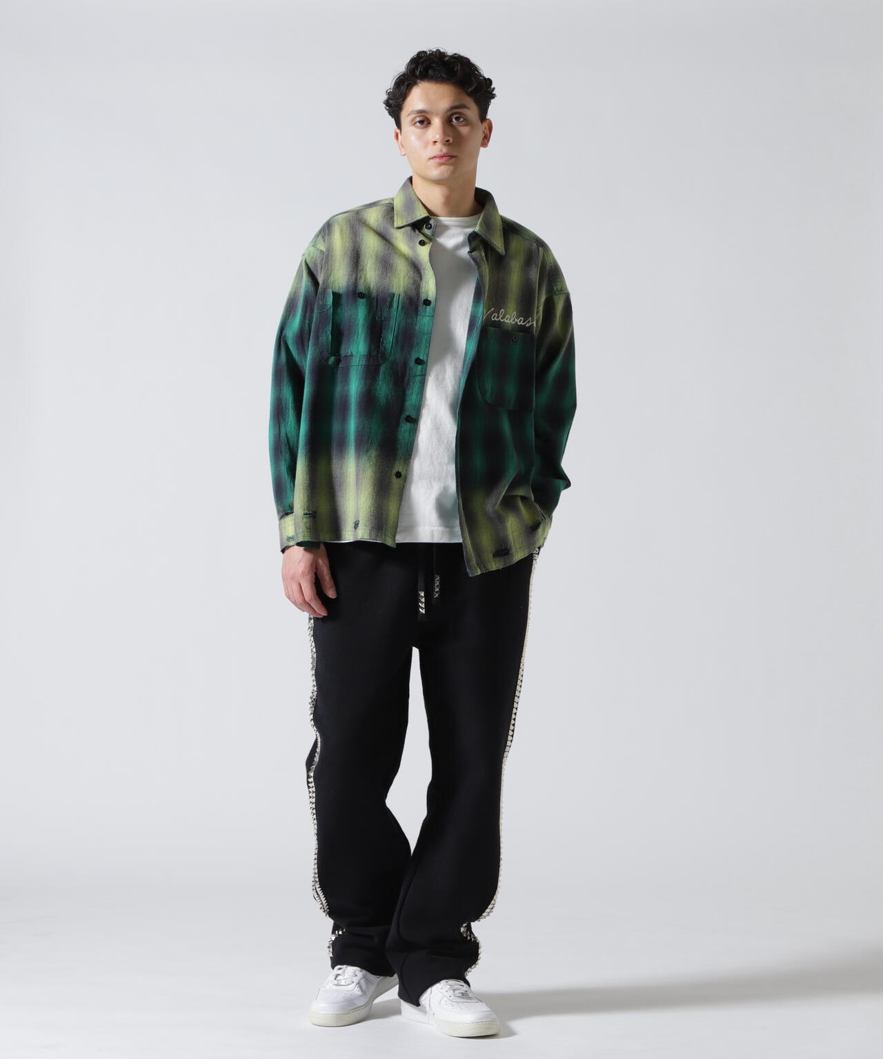Valabasas /バラバサス/GREEN CHECH SHIRT