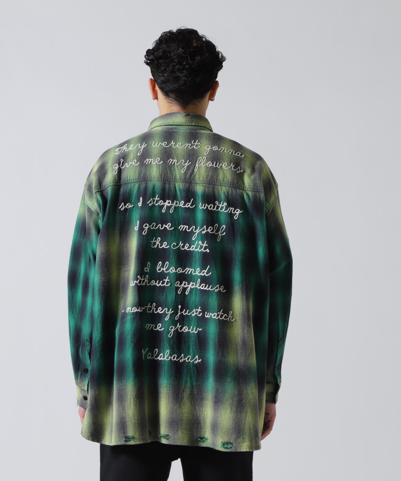 Valabasas /バラバサス/GREEN CHECH SHIRT