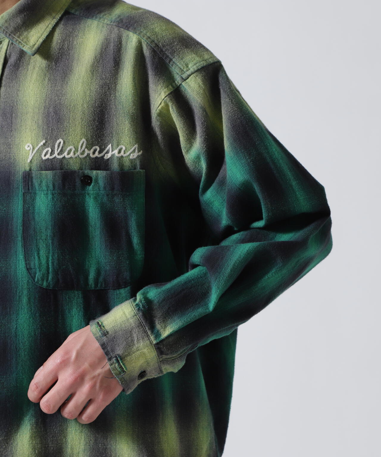 Valabasas /バラバサス/GREEN CHECH SHIRT