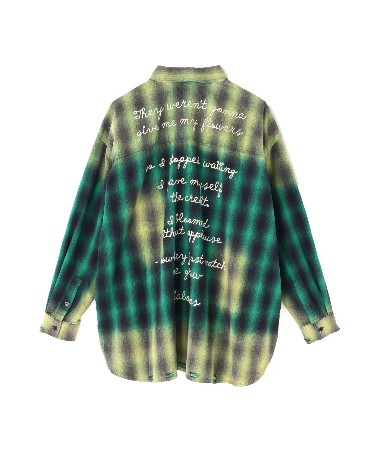 Valabasas /バラバサス/GREEN CHECH SHIRT