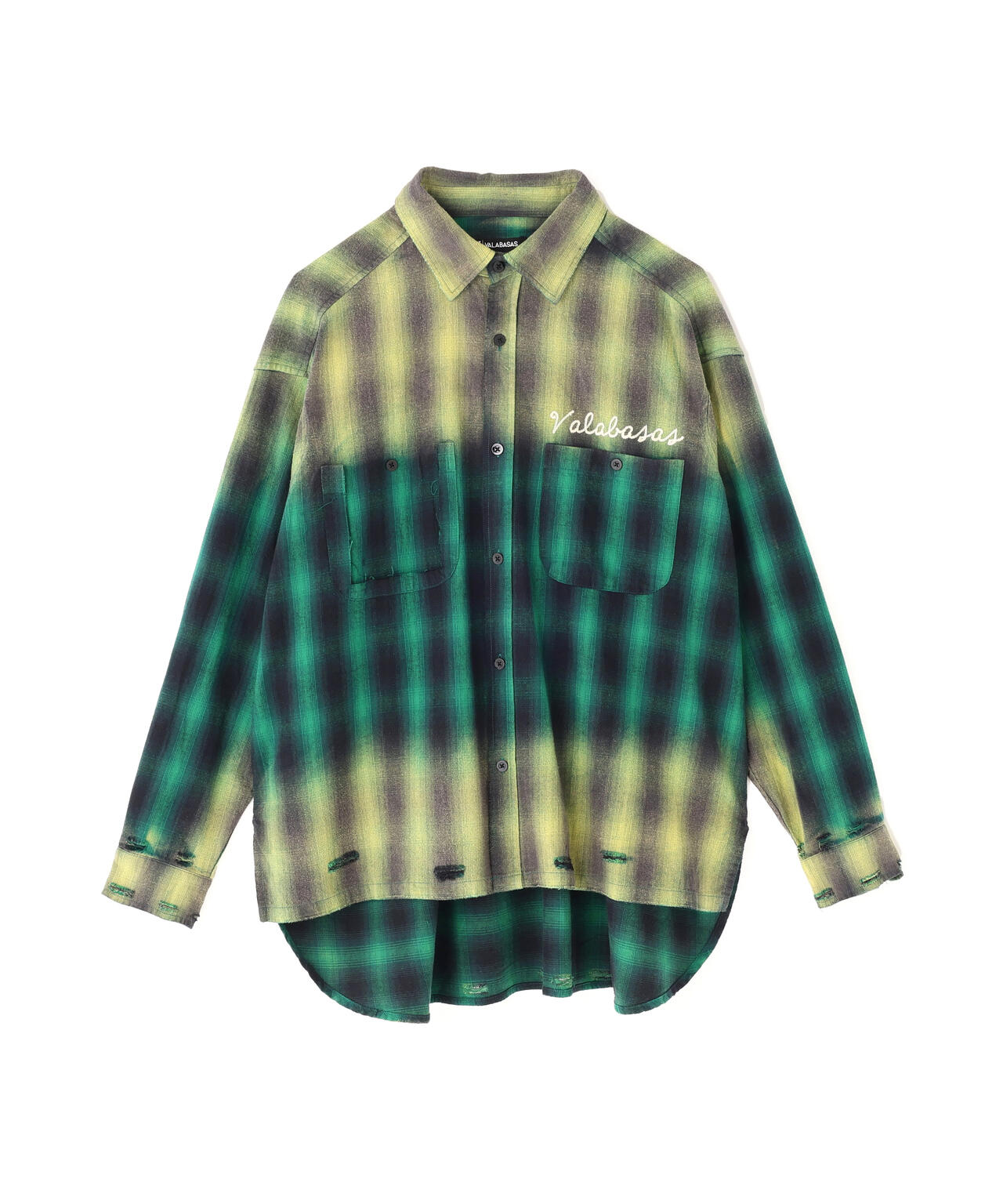 Valabasas /バラバサス/GREEN CHECH SHIRT