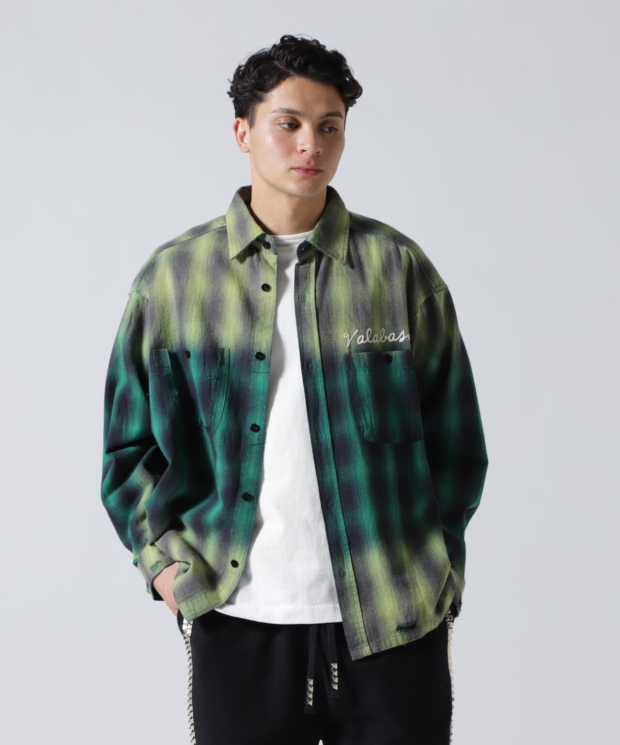 Valabasas /バラバサス/GREEN CHECH SHIRT