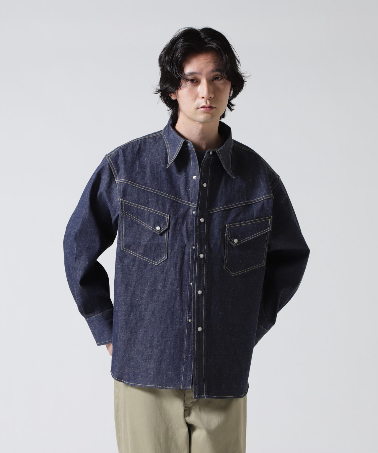 SAINT MICHAEL/セントマイケル/ BBJ_DENIM SHIRT | ROYAL FLASH