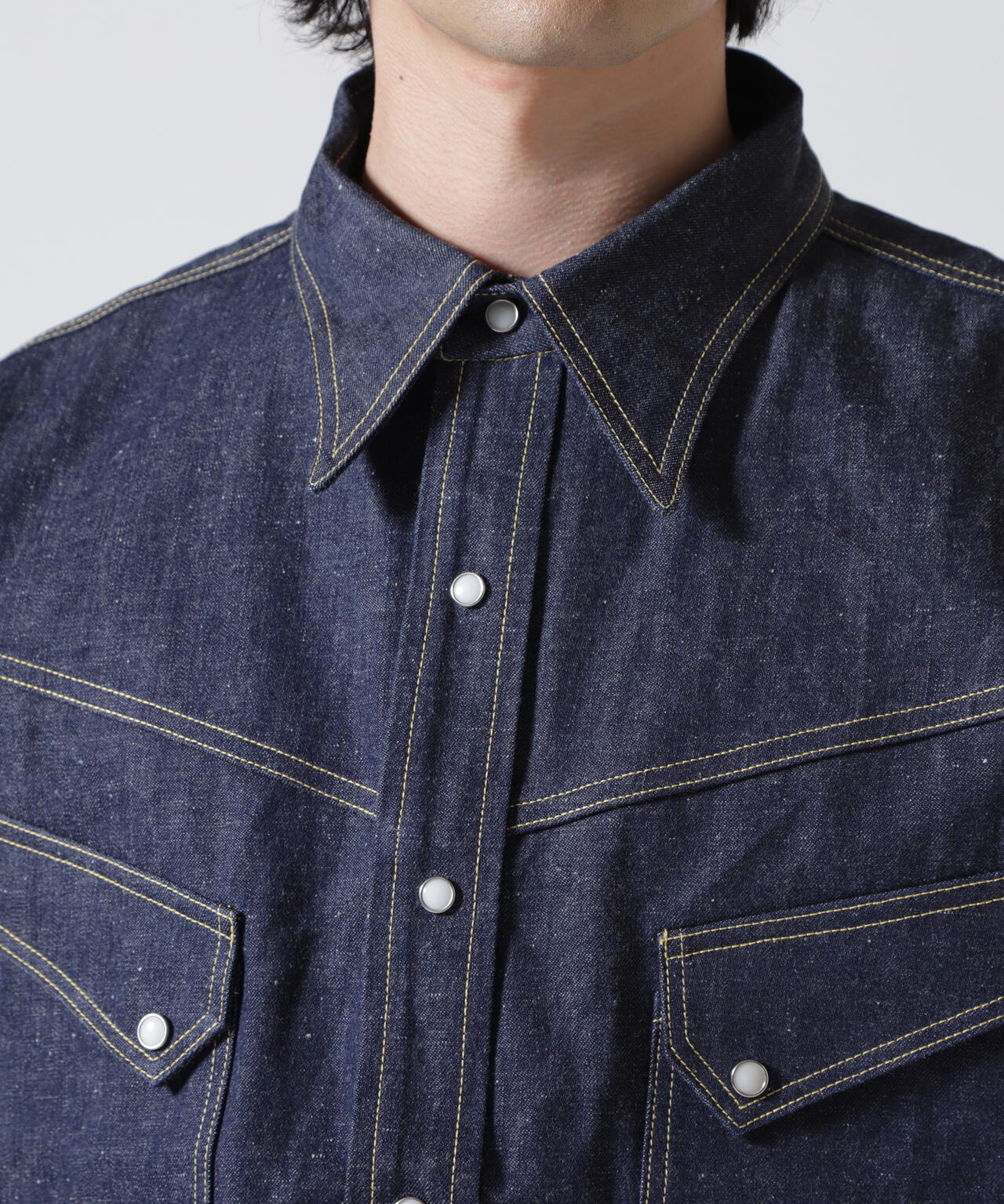 SAINT MICHAEL/セントマイケル/ BBJ_DENIM SHIRT | ROYAL FLASH