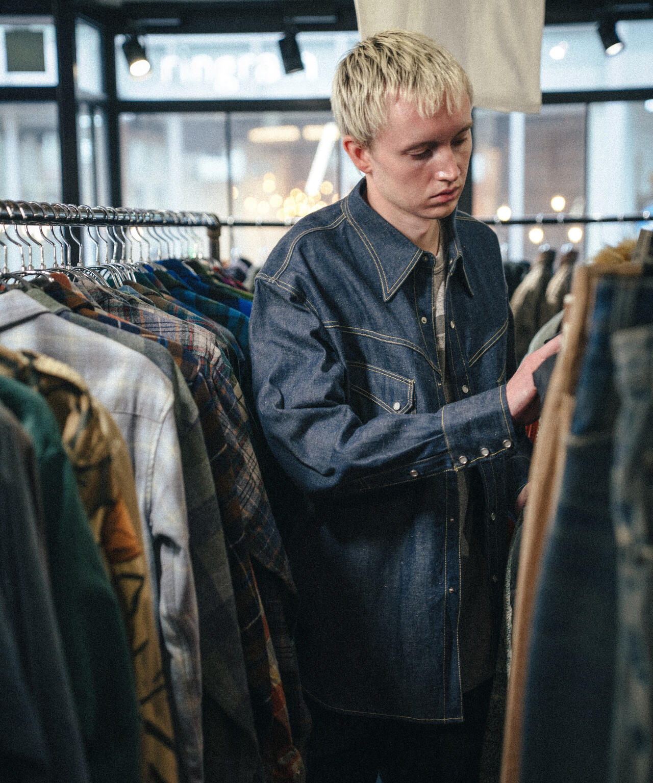 SAINT MICHAEL/セントマイケル/ BBJ_DENIM SHIRT | ROYAL FLASH
