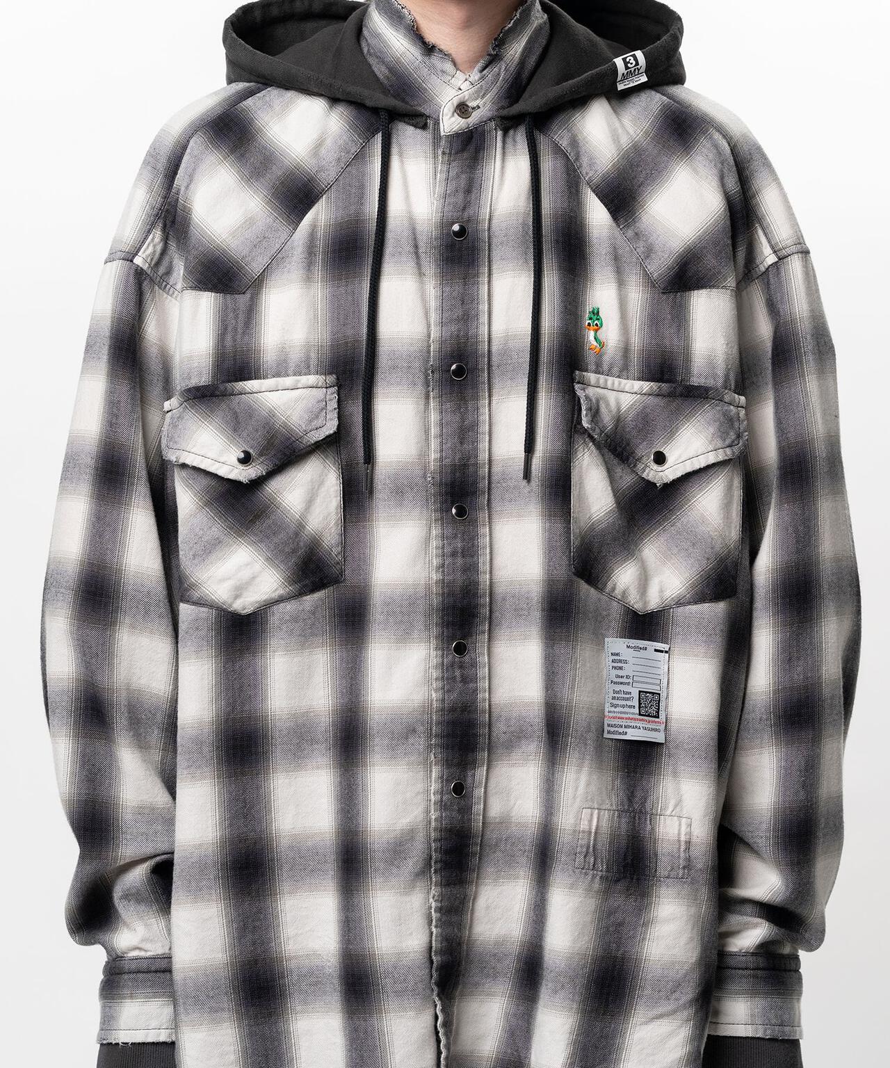 Maison MIHARAYASUHIRO/メゾン ミハラヤスヒロ/SWEAT HOODIE L/S SHIRTS