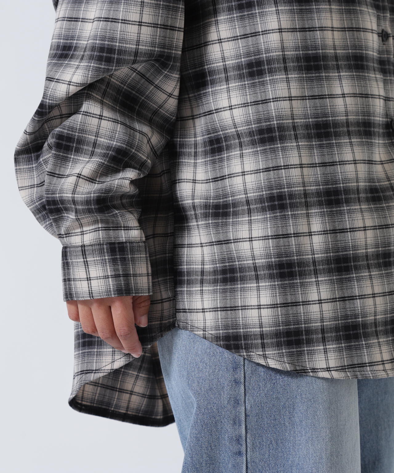 MITSUKI/ミツキ/バックオープンチェックシャツ