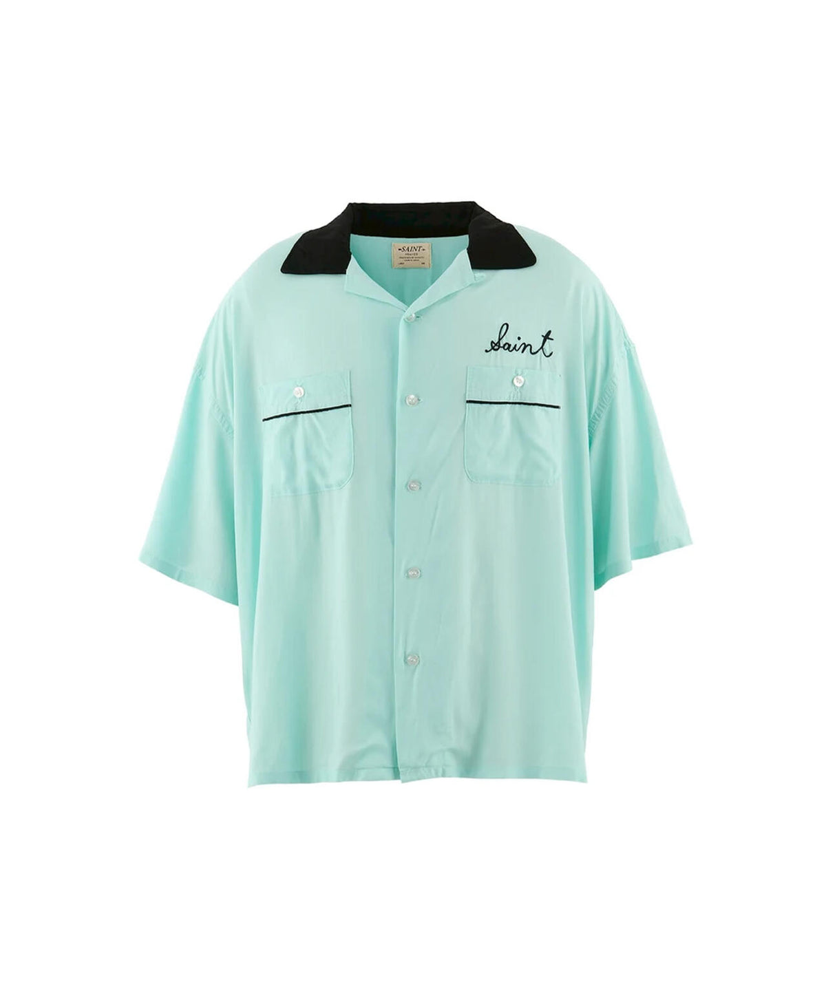 SAINT MICHAEL/セントマイケル/BOWLING SHIRT/TRUMP/BLUE